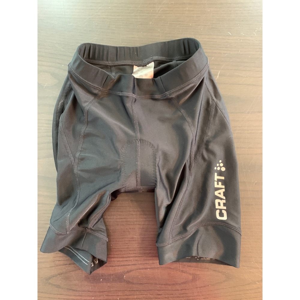 Craft Kids Junior Padded Cycling Shorts Black Bike Shorts Youth Size Large